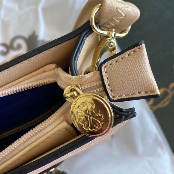 Christian LaCroix tan leather bag tan, vintage - ish never used. - Picture 5 of 8